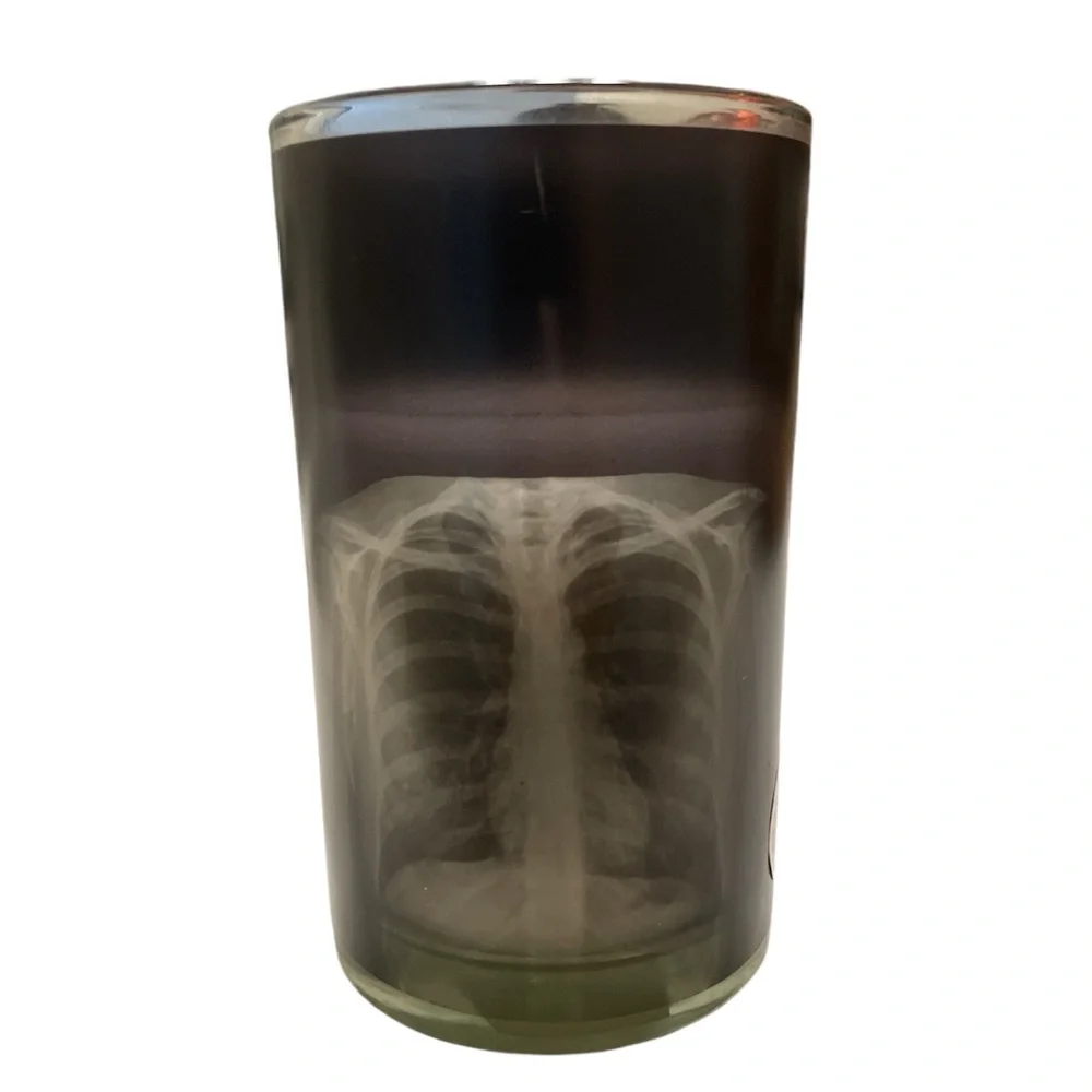 Halloween color changing ribcage X-ray candle